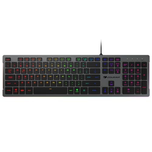 COUGAR Gaming | Gaming-Tastatur | Vantarsblack – RGB Underglow Multidirektional 8 Effekte – Leise Scherenschalter – ultradünnes Design – Anti-Ghosting – verstellbare Halterung – AZERTY COUGAR Gaming | Gaming-Tastatur | Vantarsblack – RGB Underglow Multidirektional 8 Effekte – Leise Scherenschalter – ultradünnes Design – Anti-Ghosting – verstellbare Halterung – AZERTY von COUGAR