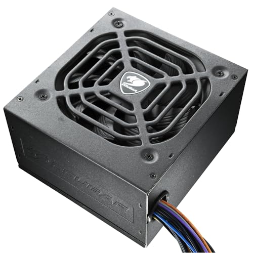 COUGAR Gaming | PC-Netzteil Gaming | STC650 – 650 W – Lüfter 120 mm – PCIe-Anschlüsse – Geschwindigkeitsregulierung – Flachkabel – kompakt und leicht von COUGAR