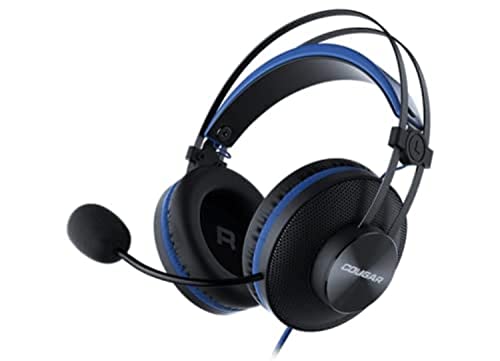 COUGAR Immersa Essential Gamer Kopfhörer, kabelgebunden, Schwarz/Blau von COUGAR