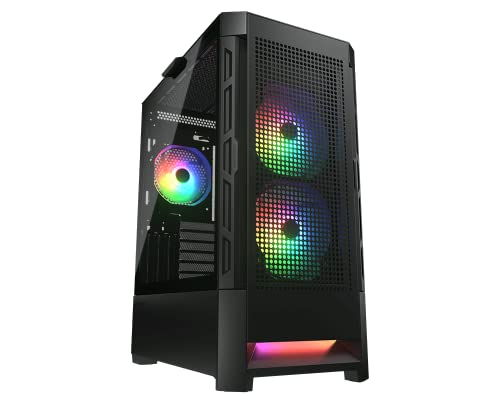 Cougar Airface RGB Mid Tower Gehäuse, Schwarz von COUGAR