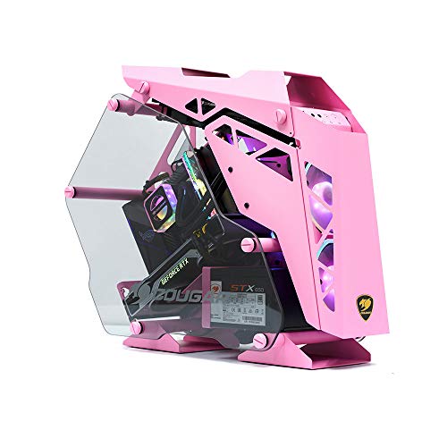 Cougar Gaming-Gehäuse aus Aluminium + Sekuritglas, Rosa, 385LMV0.0003 von COUGAR