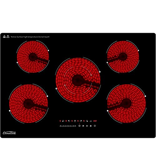 COVERCOOK 77cm Glaskeramikkochfeld, 5 Zonen Autarkes Kochfeld, Einbau Kochfelder mit Touch-Control, Timer, Kindersicherung,230V, 8200W COVERCOOK 77cm Glaskeramikkochfeld, 5 Zonen Autarkes Kochfeld, Einbau Kochfelder mit Touch-Control, Timer, Kindersicherung,230V, 8200W von COVERCOOK