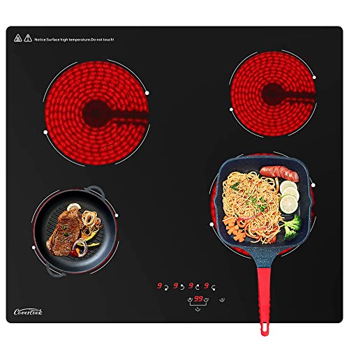 COVERCOOK Glaskeramikkochfeld 60cm, Kochfeld 4 Kochzonen, Eingebaut Kochfeld Autark, Timer, Touch Control, 9 Leistungsstufen, 6000W COVERCOOK Glaskeramikkochfeld 60cm, Kochfeld 4 Kochzonen, Eingebaut Kochfeld Autark, Timer, Touch Control, 9 Leistungsstufen, 6000W von COVERCOOK