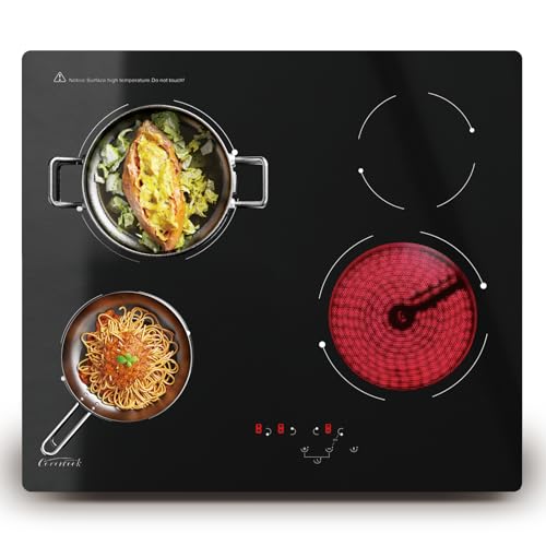 COVERCOOK Glaskeramikkochfeld 60cm, Kochfeld 4 Kochzonen, Eingebaut Kochfeld Autark, Timer, Touch Control, 9 Leistungsstufen, 6000W COVERCOOK Glaskeramikkochfeld 60cm, Kochfeld 4 Kochzonen, Eingebaut Kochfeld Autark, Timer, Touch Control, 9 Leistungsstufen, 6000W von COVERCOOK