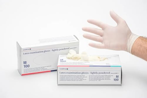 COVETRUS ECONOMICO Latex-Handschuhe, mit Puder, Weiß, S 100U VETONLY(NDR) von Covetrus