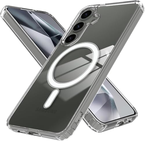 COVRELLA Magnetische Samsung Galaxy S24 Hülle Transparent, Kompatibel mit MagSafe – Samsung S24 Case Durchsichtig Klar - Starke Magnetkraft & Ultradünn COVRELLA Magnetische Samsung Galaxy S24 Hülle Transparent, Kompatibel mit MagSafe – Samsung S24 Case Durchsichtig Klar - Starke Magnetkraft & Ultradünn von COVRELLA