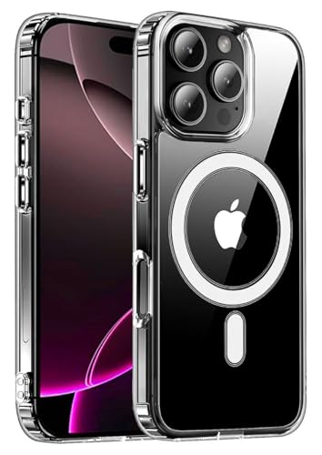 COVRELLA Magnetische iPhone 16 Pro Hülle Transparent, Kompatibel mit MagSafe - Clear Case iPhone 16 Pro Durchsichtig Klar Stoßfest Militärschutz & Top Magnetkraft COVRELLA Magnetische iPhone 16 Pro Hülle Transparent, Kompatibel mit MagSafe - Clear Case iPhone 16 Pro Durchsichtig Klar Stoßfest Militärschutz & Top Magnetkraft von COVRELLA