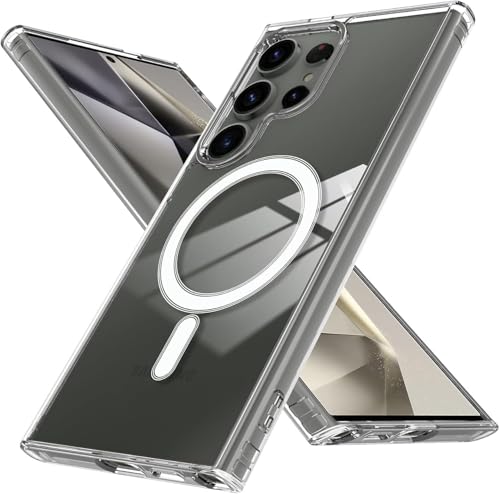 COVRELLA Transparente Samsung S24 Ultra Hülle Klar, Kompatibel mit MagSafe – Handyhülle S24 Ultra Case Magnetisch Durchsichtig Stoßfest & Top Magnetkraft COVRELLA Transparente Samsung S24 Ultra Hülle Klar, Kompatibel mit MagSafe – Handyhülle S24 Ultra Case Magnetisch Durchsichtig Stoßfest & Top Magnetkraft von COVRELLA