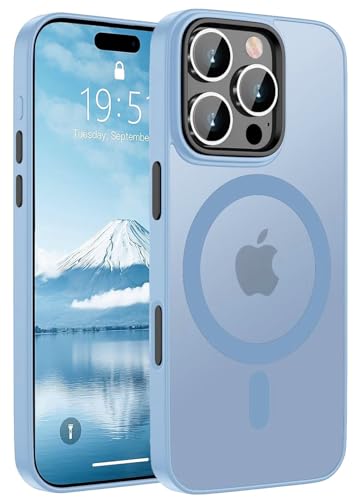 COVRELLA für iPhone 16 Pro Hülle Matt & Durchscheinend - Handyhülle iPhone 16 Pro Case, für MagSafe - Stoßfest & Starke Magnetkraft - Hellblau COVRELLA für iPhone 16 Pro Hülle Matt & Durchscheinend - Handyhülle iPhone 16 Pro Case, für MagSafe - Stoßfest & Starke Magnetkraft - Hellblau von COVRELLA