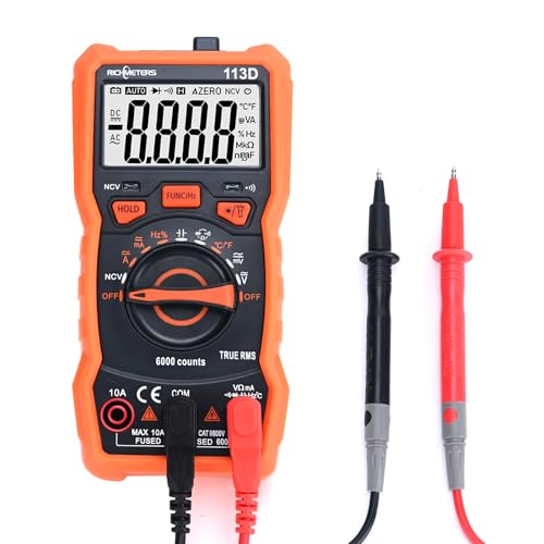 COVVY Digital Multimeter, 6000 Zählt Multi Tester, Ohm Volt Amp Test Meter mit LCD Hintergrundbeleuchtung, Portable Multi Tester misst OHM AC DC Spannungsstrom, Widerstand Kapazität Kontinuität Diode COVVY Digital Multimeter, 6000 Zählt Multi Tester, Ohm Volt Amp Test Meter mit LCD Hintergrundbeleuchtung, Portable Multi Tester misst OHM AC DC Spannungsstrom, Widerstand Kapazität Kontinuität Diode von COVVY