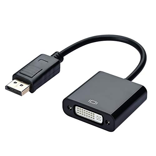 COVVY DisplayPort (DP) auf DVI Adapterkabel, Stecker auf Buchse, vergoldetes Kabel, kompatibel mit Lenovo, Dell, HP und so weiter von COVVY