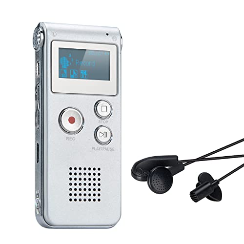 Digitales Diktiergerät,COVVY 8GB Audio Aufnahmegerät,Digitaler Voice Recorder mit Spracherkennung für Interview,Vorlesung,Unterricht,Meeting und Vorträge von COVVY