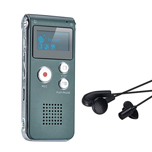 Digitales Diktiergerät,COVVY 8GB Audio Aufnahmegerät,Digitaler Voice Recorder mit Spracherkennung für Interview,Vorlesung,Unterricht,Meeting und Vorträge von COVVY