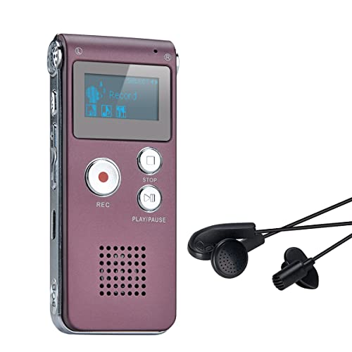 Digitales Diktiergerät,COVVY 8GB Audio Aufnahmegerät,Digitaler Voice Recorder mit Spracherkennung für Interview,Vorlesung,Unterricht,Meeting und Vorträge von COVVY