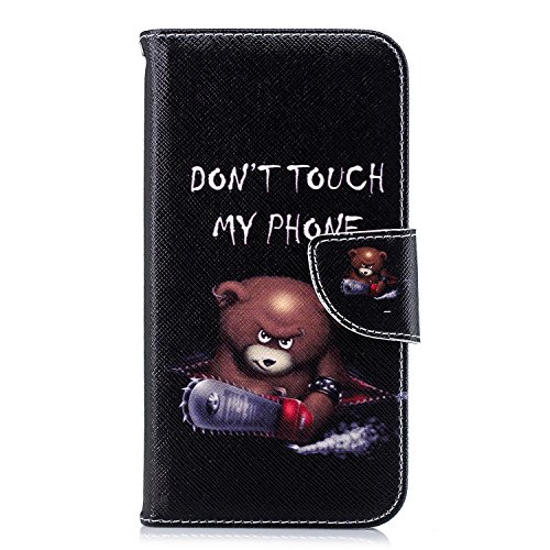 COWX Leder Kreditkarten Brieftasche Handy Schutzhülle für Samsung SM-J415FN Galaxy J4+ Hülle Tasche Flip Case (BFP05) von COWX