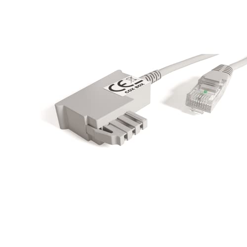 COXBOX 15 m DSL Kabel Fritzbox, Speedport, Easybox - TAE Kabel RJ45 grau - VDSL ADSL WLAN Router-Kabel mit Twisted Pair für eine zuverlässige Verbindung COXBOX 15 m DSL Kabel Fritzbox, Speedport, Easybox - TAE Kabel RJ45 grau - VDSL ADSL WLAN Router-Kabel mit Twisted Pair für eine zuverlässige Verbindung von COXBOX