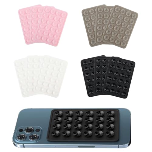 COZERI 12 Silikon Saugnäpfe für Handy, Multifunktionale Silikon Saugnapf Handyhalterung, Selbstklebende Saugnäpfe für Handyhülle, rutschfeste Handyhalterung für Selfies und Videos COZERI 12 Silikon Saugnäpfe für Handy, Multifunktionale Silikon Saugnapf Handyhalterung, Selbstklebende Saugnäpfe für Handyhülle, rutschfeste Handyhalterung für Selfies und Videos von COZERI
