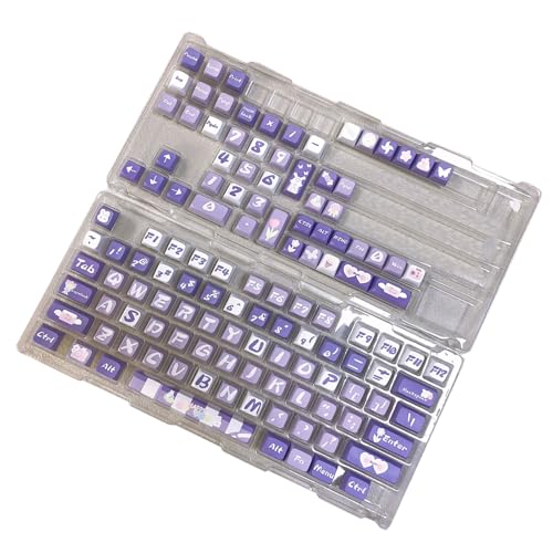 CPAOWEHF 126-Tasten Tastenkappe Vervollständigt Den Satz Hortensien Kaninchen Farbsublimation Für Mechanische Tastaturen von CPAOWEHF
