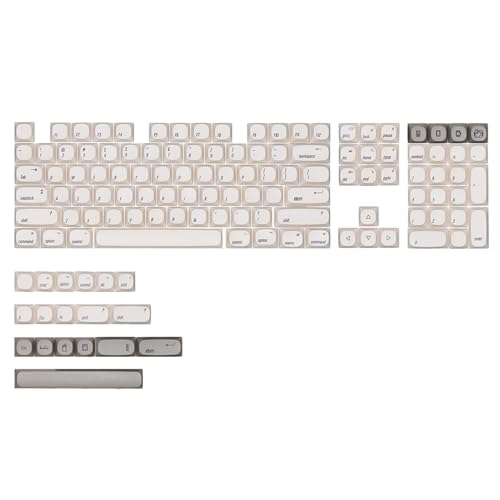CPAOWEHF 126Keys Dyesublimation Schlüsselkaps Minimalisten Themenschlüsselkap Maprofile Farbstoff Sub Schlüsselcap Für Mechanische Tastaturen von CPAOWEHF