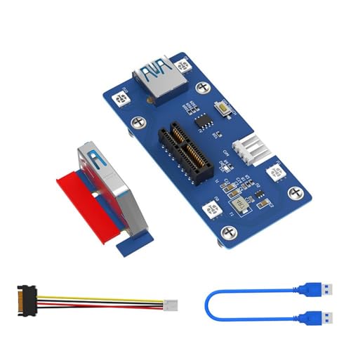 CPAOWEHF 2-in-1-PCIExpress PCIE-1X Zu-1X Verlängerungskabel Mit Seitlichem Einsatz Für Computeranschlüsse von CPAOWEHF