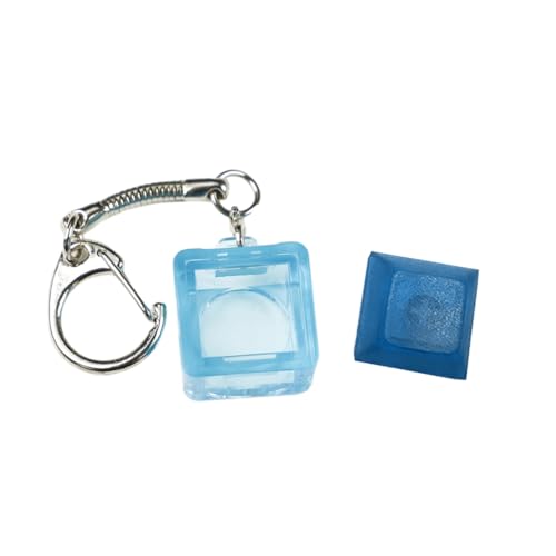 CPAOWEHF Durchsichtiger Schlüsselanhänger zum Testen mechanischer Tastaturschalter, Stressabbau-Werkzeug mit Tastenkappe, 1 Set, 20 x 20 x 12 mm von CPAOWEHF