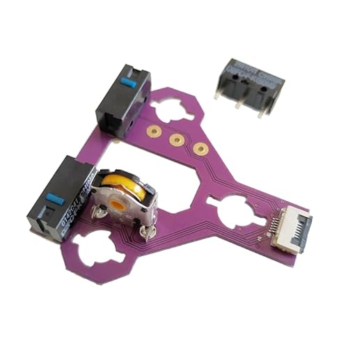 CPAOWEHF Maus Mainrboard Taste Tasten Board Taste MicroSwitch Roller Assembly für M8W Hot Swap Gaming Mouse Board von CPAOWEHF
