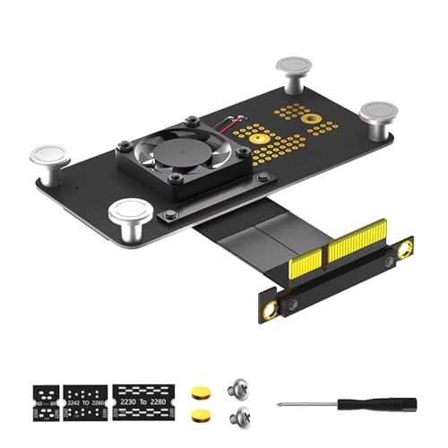 CPAOWEHF NGFFs NVME Key M Festplatten Auf PCIE 4-Verlängerungskabel Mit Lüfter Und Automatischer Verfärbungs LED CPAOWEHF NGFFs NVME Key M Festplatten Auf PCIE 4-Verlängerungskabel Mit Lüfter Und Automatischer Verfärbungs LED von CPAOWEHF