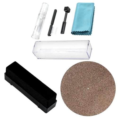 Stoßfeste Plattenspieler-Matte, Durchmesser 300 mm, Plattenspieler-Matte, Kork-Vinyls, Schallplatten-Unterlage für Schallplatten von CPAOWEHF