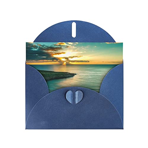 Bedruckte Blanko-Grußkarten mit blauen Umschlägen, Motiv: Sonnenaufgang über Hanauma Bay Oahu Hawaii, für alle Anlässe, Geburtstage, Dankeschön, Geschenke, Hochzeiten usw. Bedruckte Blanko-Grußkarten mit blauen Umschlägen, Motiv: Sonnenaufgang über Hanauma Bay Oahu Hawaii, für alle Anlässe, Geburtstage, Dankeschön, Geschenke, Hochzeiten usw. von CPEOWZL