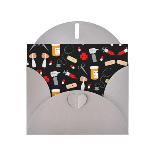Bedruckte Blanko-Grußkarten mit grauen Umschlägen, für alle Anlässe, Geburtstage, Dankeschön, Geschenke, Hochzeiten usw. von CPEOWZL
