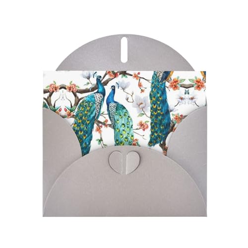 Bedruckte Blanko-Grußkarten mit grauen Umschlägen, für alle Anlässe, Geburtstage, Dankeschön, Geschenke, Hochzeiten usw. von CPEOWZL