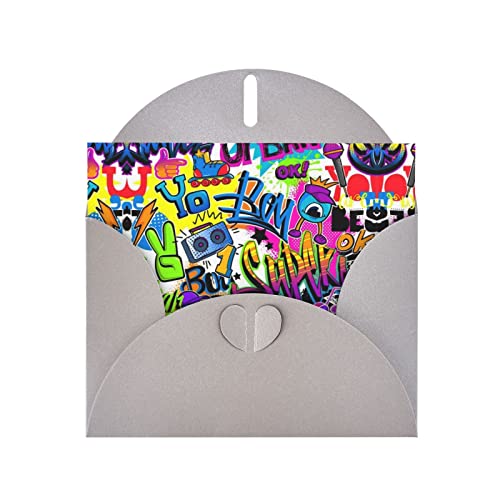 Bedruckte Blanko-Grußkarten mit grauen Umschlägen, für alle Anlässe, Geburtstage, Dankeschön, Geschenke, Hochzeiten usw. von CPEOWZL