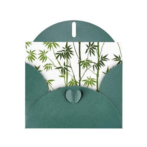Bedruckte Blanko-Grußkarten mit grünem Bambus-Druck, tropische Naturpflanze, mit dunkelgrünen Umschlägen, für alle Anlässe, Geburtstage, Dankeschön, Geschenke, Hochzeiten usw. Bedruckte Blanko-Grußkarten mit grünem Bambus-Druck, tropische Naturpflanze, mit dunkelgrünen Umschlägen, für alle Anlässe, Geburtstage, Dankeschön, Geschenke, Hochzeiten usw. von CPEOWZL