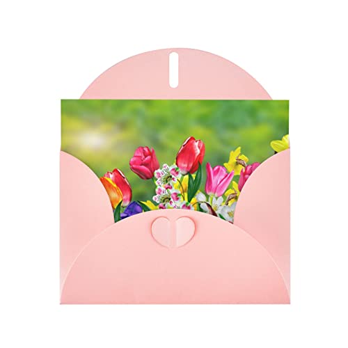 Bedruckte Blanko-Grußkarten mit rosa Umschlägen für alle Anlässe, Geburtstage, Dankeschön, Geschenke, Hochzeiten usw. von CPEOWZL
