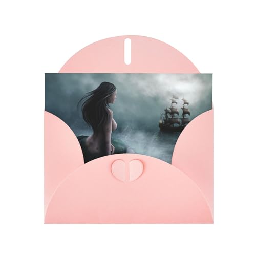 Bedruckte Blanko-Grußkarten mit rosa Umschlägen für alle Anlässe, Geburtstage, Dankeschön, Geschenke, Hochzeiten usw. von CPEOWZL