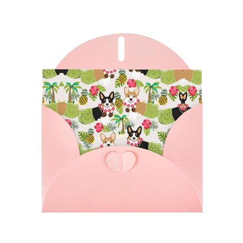 Bedruckte Blanko-Grußkarten mit rosa Umschlägen für alle Anlässe, Geburtstage, Dankeschön, Geschenke, Hochzeiten usw. von CPEOWZL