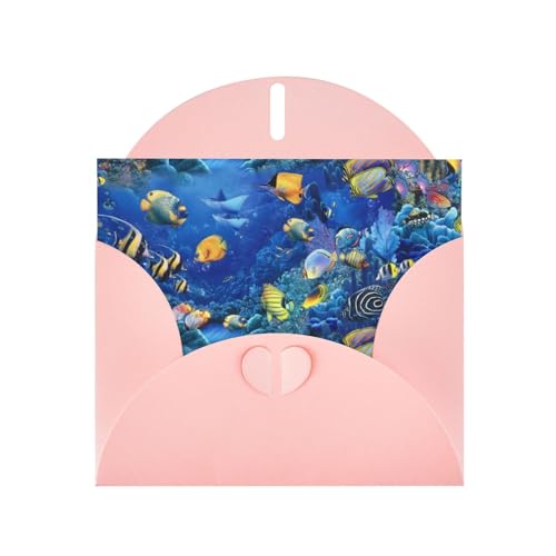 Bedruckte Blanko-Grußkarten mit rosa Umschlägen für alle Anlässe, Geburtstage, Dankeschön, Geschenke, Hochzeiten usw. von CPEOWZL
