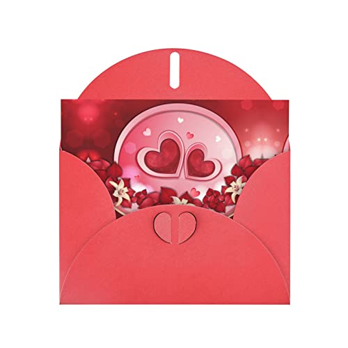 Bedruckte Blanko-Grußkarten mit roten Umschlägen für alle Anlässe, Geburtstage, Dankeschön, Geschenke, Hochzeiten usw. von CPEOWZL
