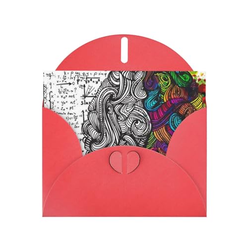 Bedruckte Blanko-Grußkarten mit roten Umschlägen für alle Anlässe, Geburtstage, Dankeschön, Geschenke, Hochzeiten usw. von CPEOWZL