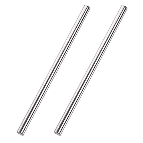 2 Stück 304 Edelstahlstangen, Vollschaftstangen Durchmesser 7,5–9,5 mm Länge 500 mm for DIY Craft Modellauto Flugzeugschiff(Diameter 7.5mm) von CQCQC