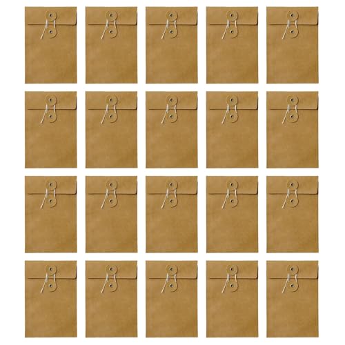 CQEAZ 20 braune Umschläge, Kartenumschläge, Papierumschläge, Einladungsumschläge, Postkarten-Umschläge, Papierumschläge, 17,5 x 11,4 cm, Braun CQEAZ 20 braune Umschläge, Kartenumschläge, Papierumschläge, Einladungsumschläge, Postkarten-Umschläge, Papierumschläge, 17,5 x 11,4 cm, Braun von CQEAZ