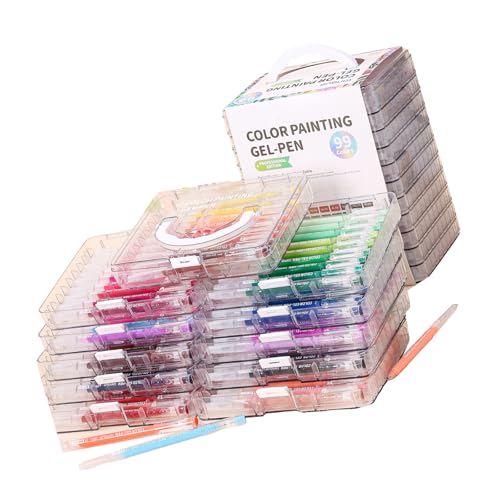 CQEAZ 45/72/99 farbiger Gelschreiber, mehrfarbiger Journaling-Stift, 0,6 mm Nadelspitze für Farbkodierung, Scrapbooking, Kunst, Zeichnen, Journaling-Stift CQEAZ 45/72/99 farbiger Gelschreiber, mehrfarbiger Journaling-Stift, 0,6 mm Nadelspitze für Farbkodierung, Scrapbooking, Kunst, Zeichnen, Journaling-Stift von CQEAZ