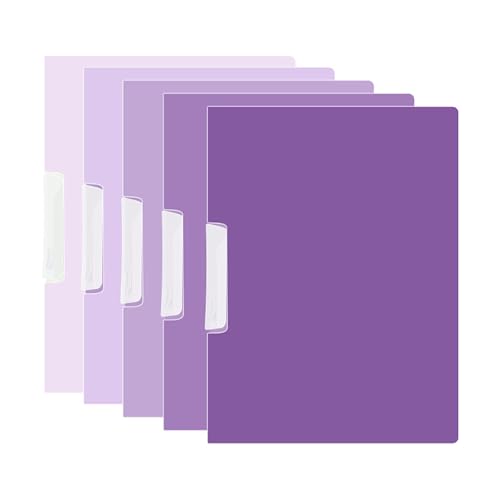 CQEAZ Aktenordner, Berichtshüllen-Set, 50 Blatt Kapazität, Ordner, Papierschutz, Aktenordner mit seitlicher Öffnung, 5 Stück von CQEAZ