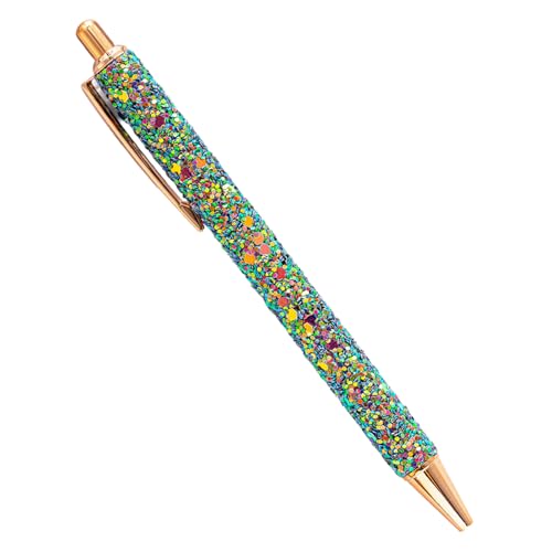 CQEAZ Ausgefallener Kugelschreiber für Damen und Mädchen, bunt, Pailletten, Tagebuch, Metall, einziehbarer Stift, 1,0 mm CQEAZ Ausgefallener Kugelschreiber für Damen und Mädchen, bunt, Pailletten, Tagebuch, Metall, einziehbarer Stift, 1,0 mm von CQEAZ