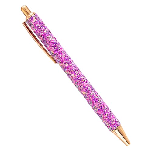 CQEAZ Ausgefallener Kugelschreiber für Damen und Mädchen, bunt, Pailletten, Tagebuch, Metall, einziehbarer Stift, 1,0 mm CQEAZ Ausgefallener Kugelschreiber für Damen und Mädchen, bunt, Pailletten, Tagebuch, Metall, einziehbarer Stift, 1,0 mm von CQEAZ