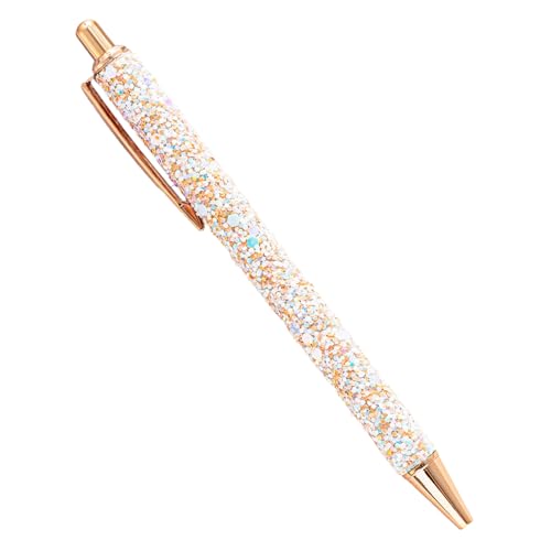 CQEAZ Ausgefallener Kugelschreiber für Damen und Mädchen, bunt, Pailletten, Tagebuch, Metall, einziehbarer Stift, 1,0 mm CQEAZ Ausgefallener Kugelschreiber für Damen und Mädchen, bunt, Pailletten, Tagebuch, Metall, einziehbarer Stift, 1,0 mm von CQEAZ