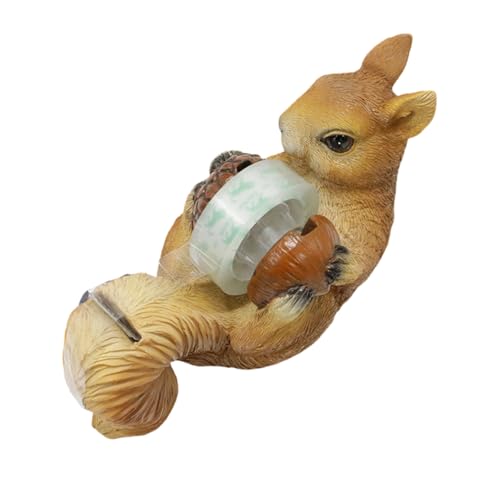 CQEAZ Eichhörnchen-Klebebandabroller, praktischer Klebebandabroller, Basteln, Scrapbooking, Werkzeug, Klebeband, Schneidebasis, einfach zu bedienen, Schreibtischzubehör, Klebebandabroller von CQEAZ