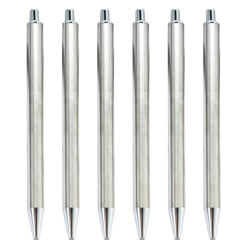 CQEAZ Kugelschreiber mit 1,0 mm Spitze, für Büro, Signierstift, einziehbar, nachfüllbar, reibungsloses Schreiben, Geschäftsstift, 6 Stück CQEAZ Kugelschreiber mit 1,0 mm Spitze, für Büro, Signierstift, einziehbar, nachfüllbar, reibungsloses Schreiben, Geschäftsstift, 6 Stück von CQEAZ