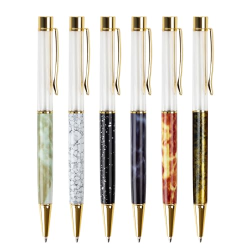 CQEAZ Kugelschreiber mit Metallstift, Clip, Büro, Signierstift, Drehbewegung, 1,0 mm Spitze, reibungsloses Schreiben, 6 Stück CQEAZ Kugelschreiber mit Metallstift, Clip, Büro, Signierstift, Drehbewegung, 1,0 mm Spitze, reibungsloses Schreiben, 6 Stück von CQEAZ