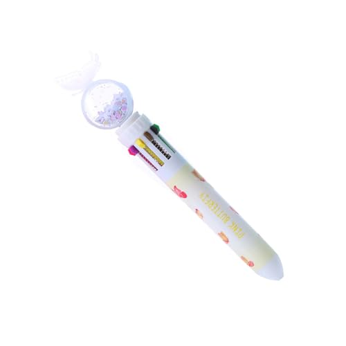 CQEAZ Mehrfarbiger Pailletten-Kugelschreiber, 10 Farben, 0,5 mm, glatt zu schreiben, für Tagebuch, Strumpffüller, Kugelschreiber CQEAZ Mehrfarbiger Pailletten-Kugelschreiber, 10 Farben, 0,5 mm, glatt zu schreiben, für Tagebuch, Strumpffüller, Kugelschreiber von CQEAZ